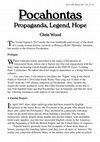 Research paper thumbnail of 'Pocahontas: Propaganda, Legend, Hope', and 'Noble Avatars: The Outlaw Meets the Savage'