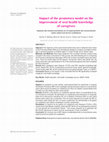 Research paper thumbnail of Impact of the promotora model on the improvement of oral health knowledge of caregivers