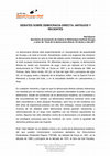 Research paper thumbnail of Debates sobre democracia directa: Antiguos y recientes