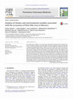 Research paper thumbnail of Analysis of climatic and environmental variables associated with the occurrence of West Nile virus in Morocco