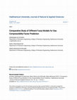 Research paper thumbnail of Comparative Study of Different Fuzzy Models for Gas Compressibility Factor Prediction