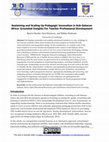 Research paper thumbnail of Sustaining and Scaling Pedagogic Innovation in Sub-Saharan Africa: Grounded Insights For Teacher Professional Development