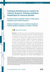 Research paper thumbnail of Politiques Brésiliennes en matière de violence de genre: Politique publique, biopolitique et mesures pénales