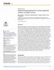 Research paper thumbnail of Determining baselines for human-elephant conflict: A matter of time