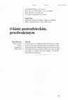 Research paper thumbnail of O kinie postradzieckim, przedwojennym