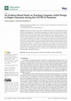 Research paper thumbnail of An Evidence-Based Study on Teaching Computer Aided Design in Higher Education during the COVID-19 Pandemic