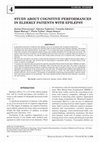 Research paper thumbnail of Study about cognitive performances in elderly patients with epilepsy