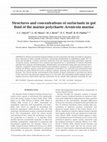 Research paper thumbnail of Structures and concentrations of surfactants in gut fluid of the marine polychaete Arenicola marina