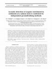 Research paper thumbnail of Acoustic detection of organic enrichment in sediments at a salmon farm is confirmed by independent groundtruthing methods