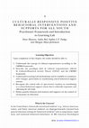 Research paper thumbnail of Mawene, D., Bal. A., Candida Ferreira Dodge, S., & Mayer-Jochimsen, M. (2023). Culturally responsive positive behavioral interventions and supports for all youth: Practitioner framework and introduction to Learning Lab (pp.57-75). Routledge.