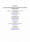 Research paper thumbnail of Frequency domain equalization for single-carrier broadband wireless systems