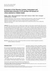 Research paper thumbnail of Evaluation of the Phenolic Content, Antioxidant and Antimicrobial Activities of Oil and Non-Oil Extracts of Citrus sinensis (L.) Osbeck Seeds