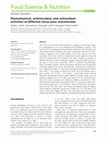 Research paper thumbnail of Phytochemical, antimicrobial, and antioxidant activities of different citrus juice concentrates