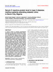 Research paper thumbnail of Serum C reactive protein level in type 2 diabetes mellitus patients attending diabetic clinic in Benin City, Nigeria