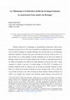 Research paper thumbnail of La Villemarqué et la littérature médiévale de langue française :la construction d’une matière de Bretagne