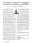 Research paper thumbnail of In Memoriam Charles Henry Peterson