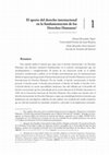 Research paper thumbnail of El aporte del Derecho Internacional en la fundamentación de los Derechos Humanos