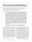 Research paper thumbnail of Disuse of rat musclein vivoreduces protein kinase C activity controlling the sarcolemma chloride conductance