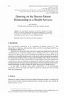 Research paper thumbnail of Drawing on the Doctor-Patient Relationship in e-Health Services