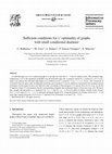 Research paper thumbnail of Sufficient conditions for λ′-optimality of graphs with small conditional diameter