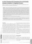 Research paper thumbnail of In VivoGenotoxicity Evaluation of an Artichoke(Cynara scolymusL.)Aqueous Extract