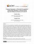 Research paper thumbnail of Co-authored with Geoffrey Boyce, “Common Immunity or Microbial Xenophobia? Nation-State Boundary Controls and the Spread of Disease in the Era of Covid-19,” ACME: An International Journal for Critical Geographies, Vol. 21, No. 6, 2022: 710-727.