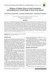 Research paper thumbnail of Influence of Salinity Stress on Seed Germination and Seedling Early Growth Stage of Three Secale Species