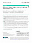 Research paper thumbnail of COVID-19 related stigma among the general population in Iran