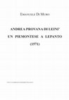 Research paper thumbnail of INTRODUZIONE UN PIEMONTESE A LEPANTO