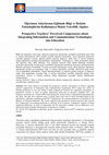 Research paper thumbnail of Öğretmen Adaylarinin Eğitimde Bilgi ve İletişim Teknolojilerini Kullanmaya İlişkin Yeterlilik Algilari Prospective Teachers' Perceived Competencies about Integrating Information and Communication Technologies into Education