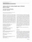 Research paper thumbnail of African swine fever among slaughter pigs in Mubende district, Uganda