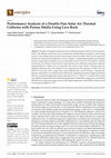 Research paper thumbnail of Performance Analysis of a Double Pass Solar Air Thermal Collector with Porous Media Using Lava Rock