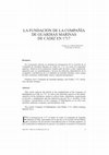 Research paper thumbnail of La fundación de la Compañía de Guardias Marinas de Cádiz en 1717.