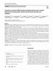 Research paper thumbnail of Long-term survival in HER2-positive metastatic breast cancer treated with first-line trastuzumab: results from the french real-life curie database