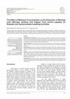 Research paper thumbnail of The Effect of Methanol Concentration on the Extraction of Moringa Leaf (Moringa oleifera) and Papaya Fruit (Carica papaya) on Elastase and Hyaluronidase Installing Activities