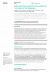 Research paper thumbnail of High-grade Non-small Cell Neuroendocrine Carcinoma of the Esophagus