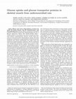 Research paper thumbnail of Glucose uptake and glucose transporter proteins in skeletal muscle from undernourished rats