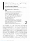 Research paper thumbnail of Developing waist-to-height ratio cut-offs to define overweight and obesity in children and adolescents