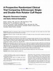 Research paper thumbnail of A Prospective Randomized Clinical Trial Comparing Arthroscopic Single-and Double-Row Rotator Cuff Repair