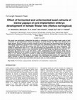 Research paper thumbnail of Effect of fermented and unfermented seed extracts of Carica papaya on pre-implantation embryo development in female Wistar rats (Rattus norvegicus)