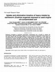 Research paper thumbnail of Uptake and elimination kinetics of heavy metals by earthworm (Eudrilus eugenia) exposed to used engine oil-contaminated soil