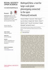 Research paper thumbnail of MultispeQ Beta: a tool for large-scale plant phenotyping connected to the open PhotosynQ network