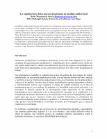 Research paper thumbnail of La arquitectura de los nuevos programas de análisi audiovisuales / The architecture of new visual analysis software