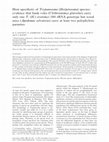 Research paper thumbnail of Host specificity of Trypanosoma (Herpetosoma) species: evidence that bank voles (Clethrionomys glareolus) carry only one T. (H.) evotomys 18S rRNA genotype but wood mice (Apodemus sylvaticus) carry at least two polyphyletic parasites