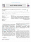 Research paper thumbnail of SrS:Eu2+, Dy3+ nanostructures: Morphologies evolution and properties of afterglow