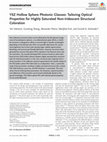 Research paper thumbnail of YSZ Hollow Sphere Photonic Glasses: Tailoring Optical Properties for Highly Saturated Non‐Iridescent Structural Coloration