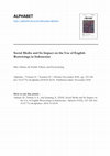 Research paper thumbnail of Social Media and Its Impact on the Use of English Borrowings in Indonesian