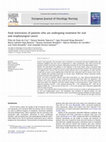 Research paper thumbnail of Food restrictions of patients who are undergoing treatment for oral and oropharyngeal cancer