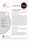 Research paper thumbnail of Support for Avalanche Sensing and Communications