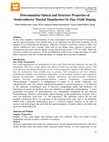 Research paper thumbnail of Determination Optical and Structure Properties of
Semiconductor Marital Manufacture by Zinc Oxide Dopin